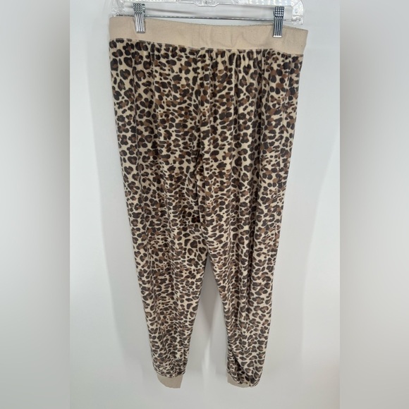 Honeydew Women's Leopard 2 Piece Super Soft Fleece Lounge PJ Set Size M Medium - Picture 9 of 11